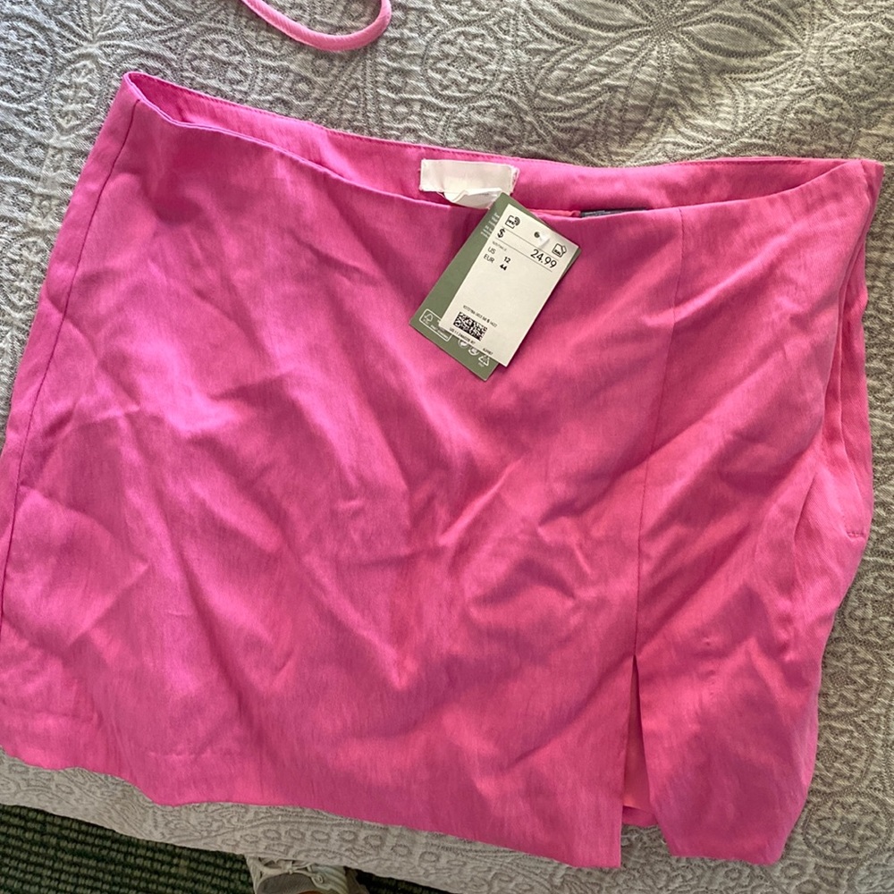 NWT pink mini skirt